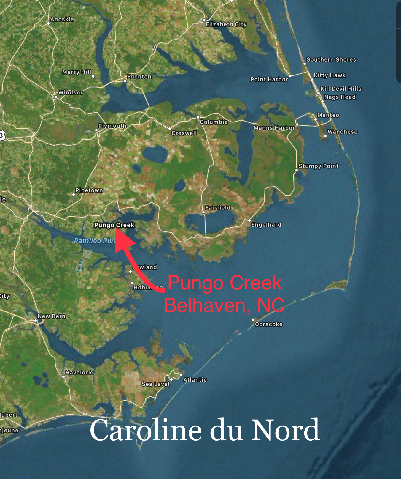 38. 3 Pungo Creek Map